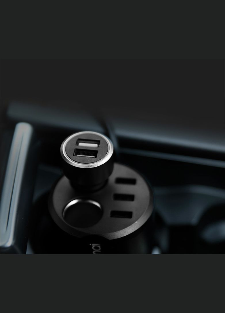 Автомобильное зарядное устройство Xiaomi Car charger 3USB Black CC03 70Mai (263777036)