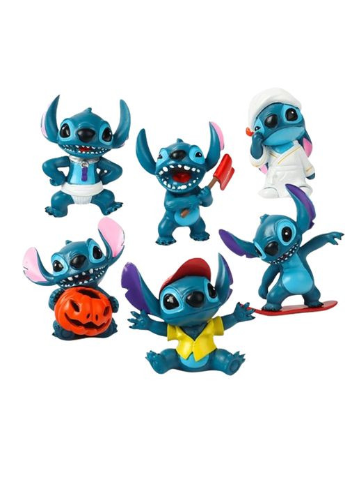 Набір фігурок Ліло та Стіч Lilo and Stitch міні фігурки дитячий ігровий набір 6 шт. 5-7,5 см Shantou (296792900)