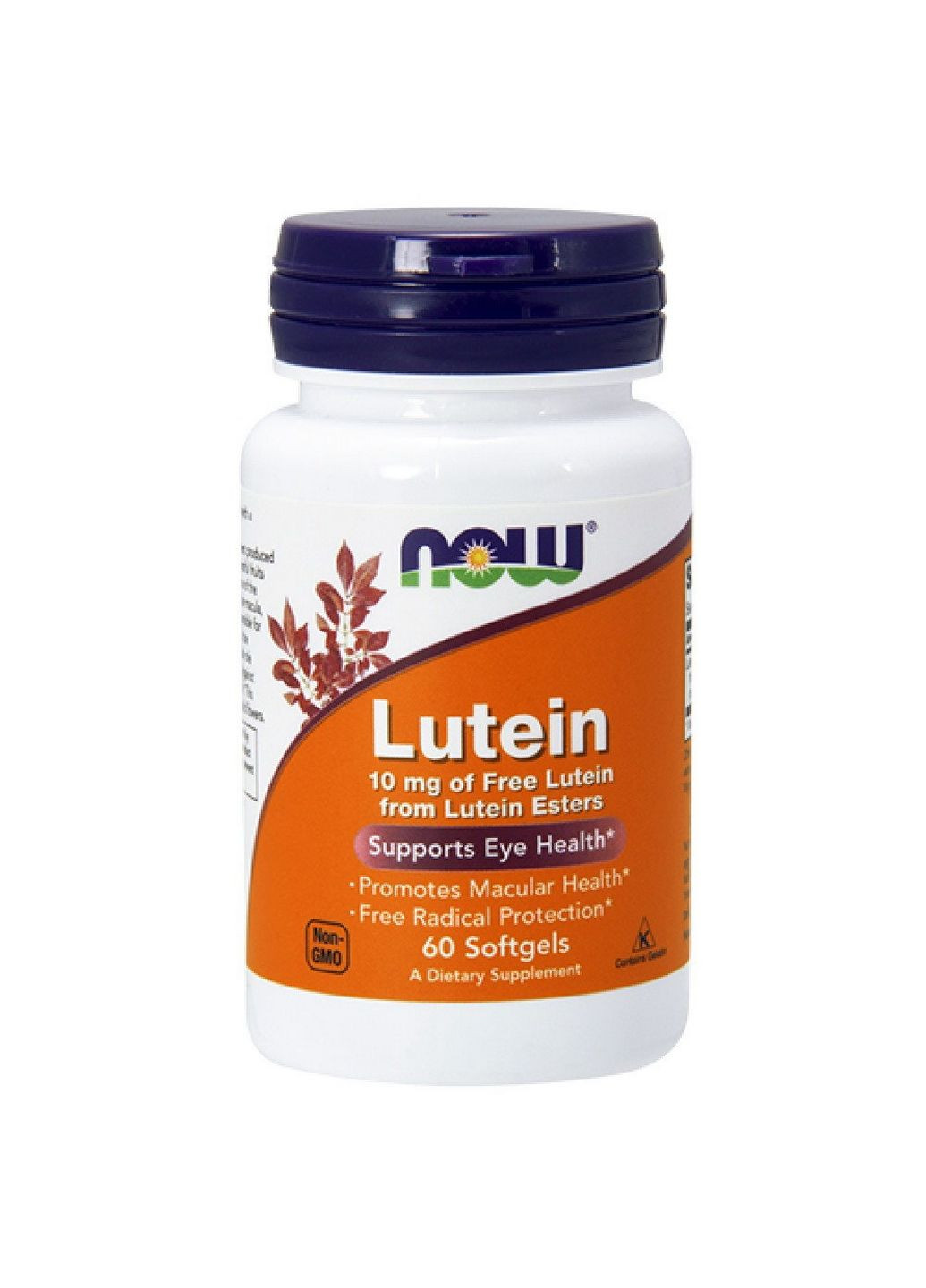 Натуральная добавка Lutein 10 mg, 60 капсул Now (294927849)
