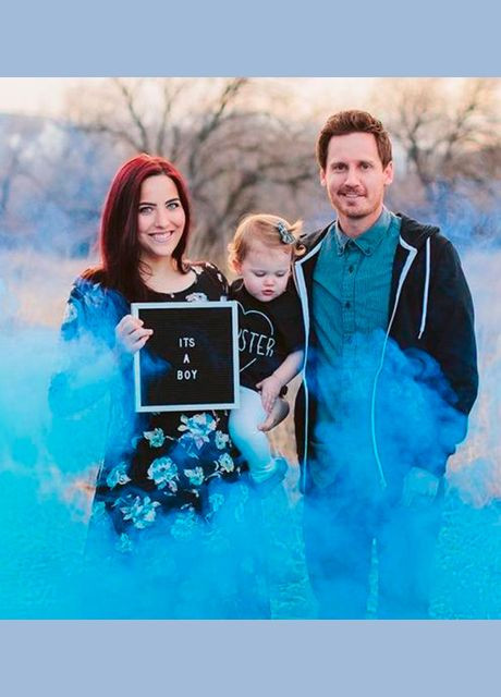 Блакитний Кольоровий дим Хлопчик чи Дівчинка 60 сек, Gender Party для визначення статі дитини Гендер Паті Maxsem Boy, Блакитний No Brand (326842731)