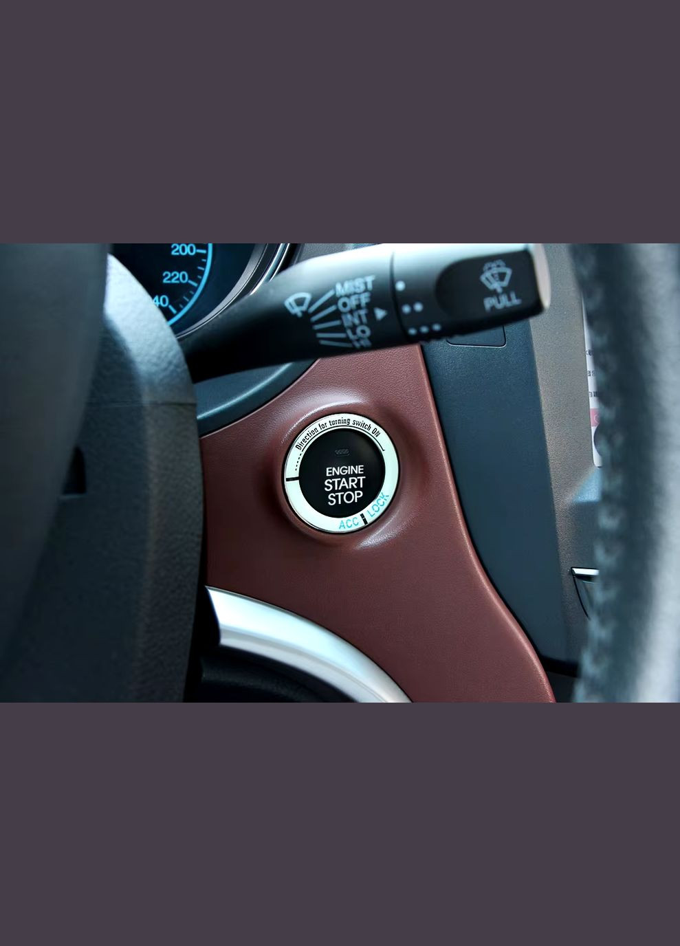 3D Наклейка в авто Подсветка замка зажигания No Brand (316629820)