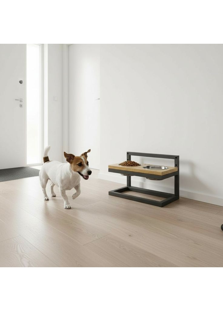 Миски на регулируемой подставке для маленьких собак Flex S (2×0.450 л) FS-422523-GRNT Hollky (365652714)