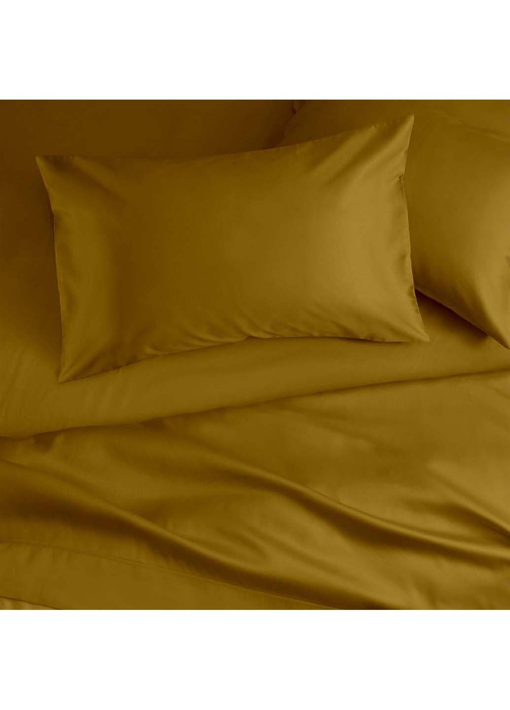 Подростковая постель сатин с простыней на резинке CURCUMA 160х220 см Cosas (307477566)