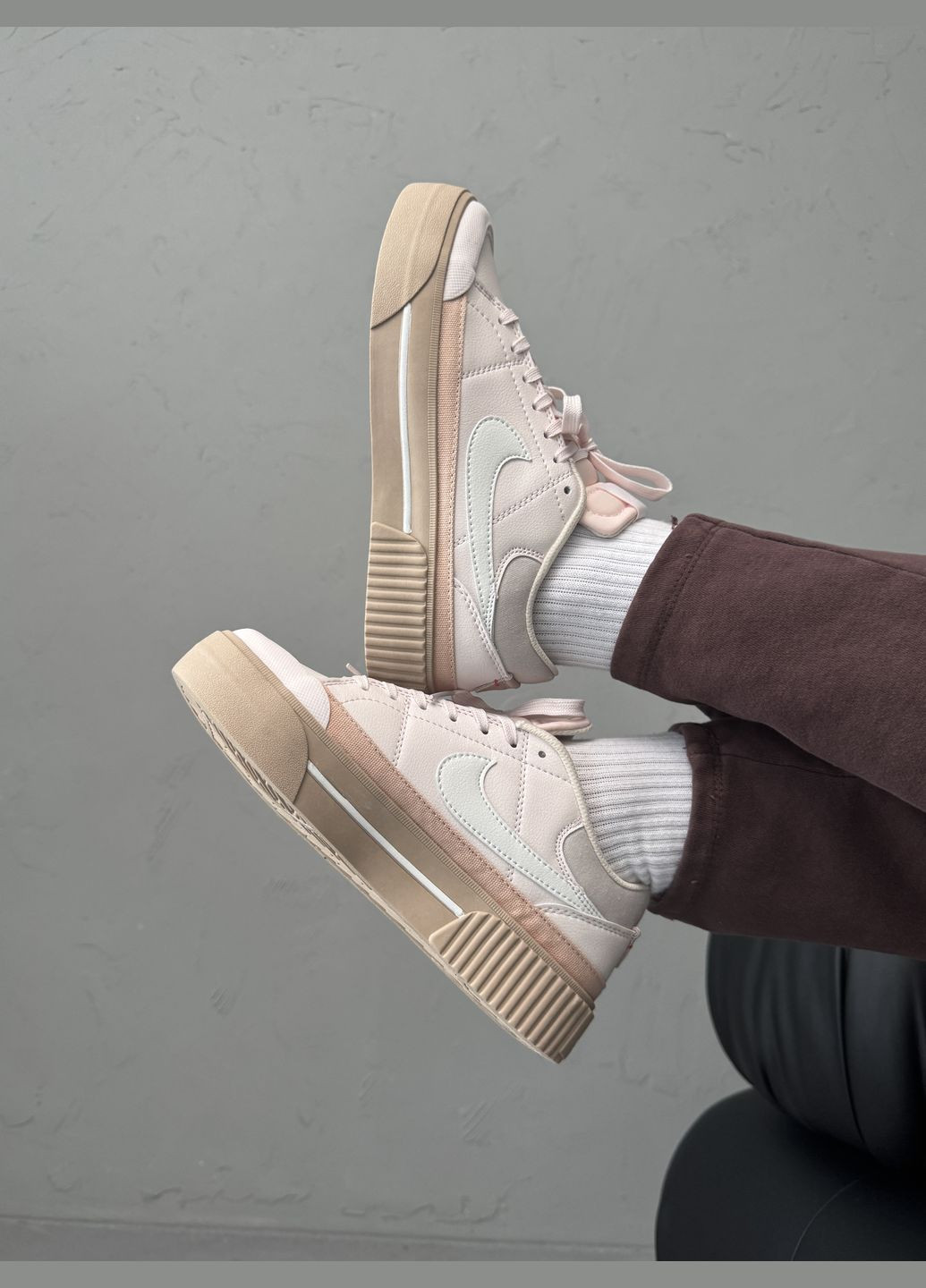 Кроссовки женские Nike Court Legacy Lift pink | Найк Коурт Легаси розовые No Brand розовые демисезоны (316091167)