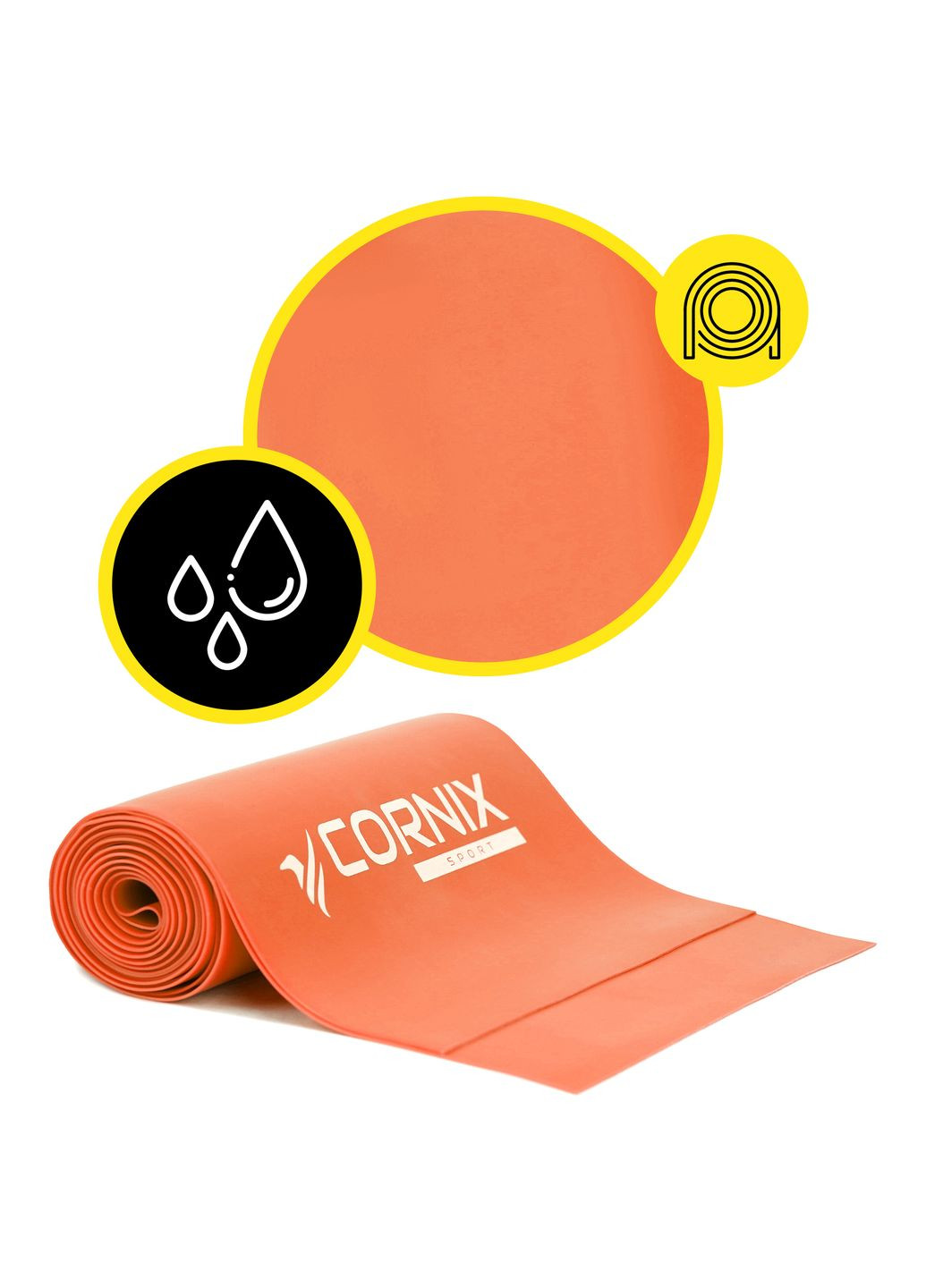 Лента-эспандер Flat Band 200 х 15 см для спорта и реабилитации 3 кг Cornix XR-0246 (358650344)