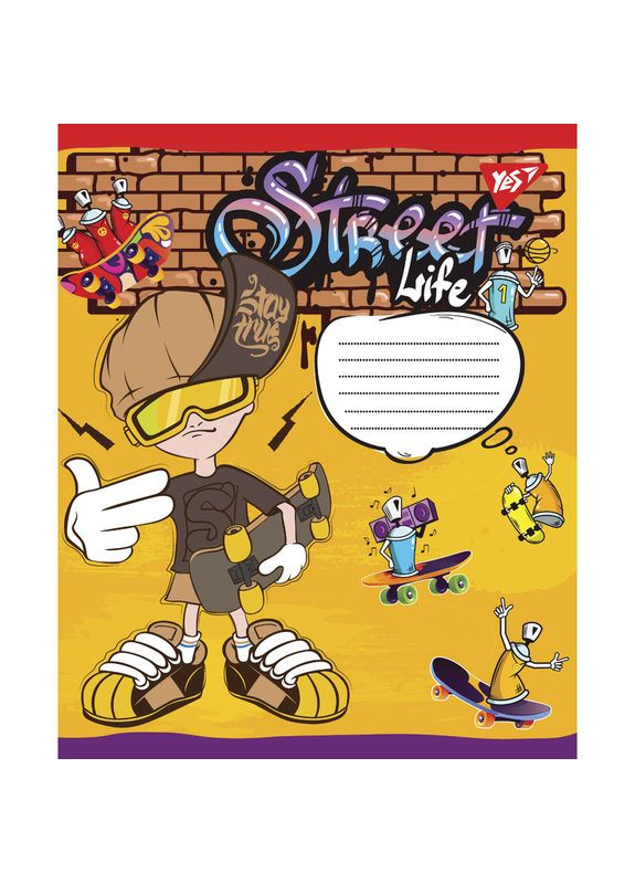 Зошит 18 арк. клітинка " / YES" / Skates 1 Вересня (342416306)