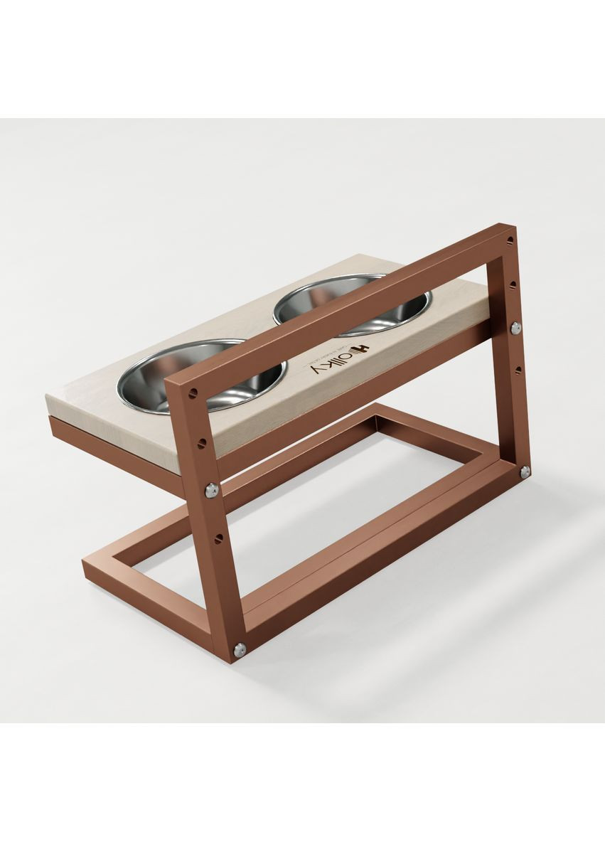 Миски на регульованій підставці для маленьких собак Flex S (2 × 0.450 л) FS-422523-GLWH Hollky (365652799)