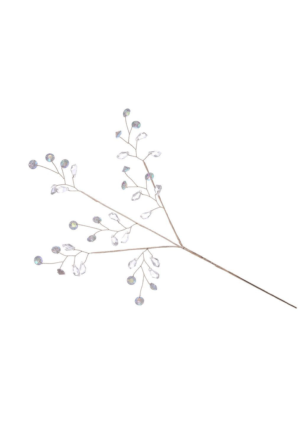 Декоративная ветвь с акриловыми камнями 40см, цвет-прозрачный с радужными. Home Decor (367779741)