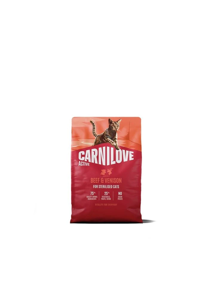 Корм сухий Active Beef & Venison Sterilised для стерилізованих котів яловичина та оленина 2 кг Carnilove (395634791)