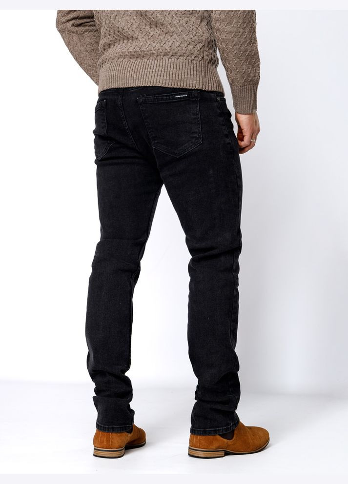 Темно-серые зимние мужские джинсы, утепленные, регуляр цвет темно-серый цб-00233104 Redman