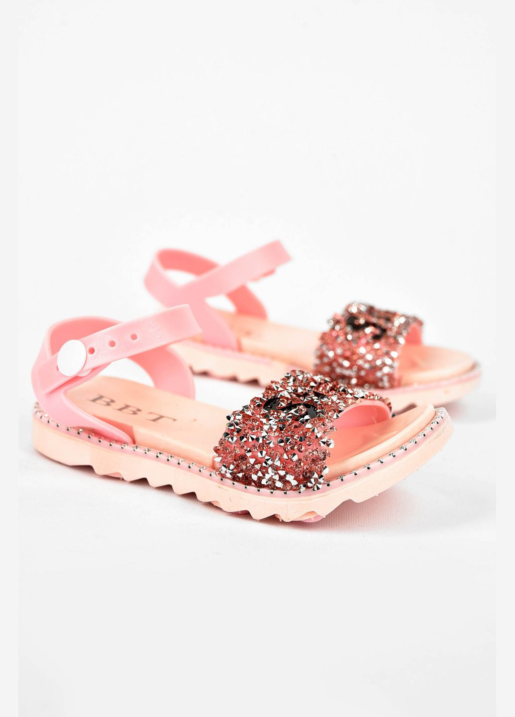 Босоніжки дитячі силіконові світло-рожевого кольору Let's Shop (326960650)