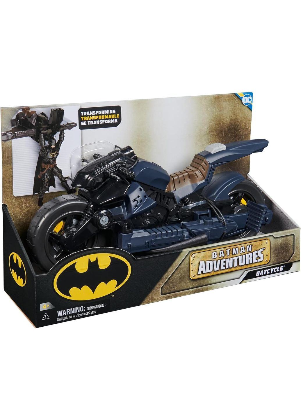 Оригинал DC Comics Batman Adventures Batcycle & Batglider Бэтмен большой 36 см Бетцикл и Бетпланер 2-в-1 Spin Master (366969548)