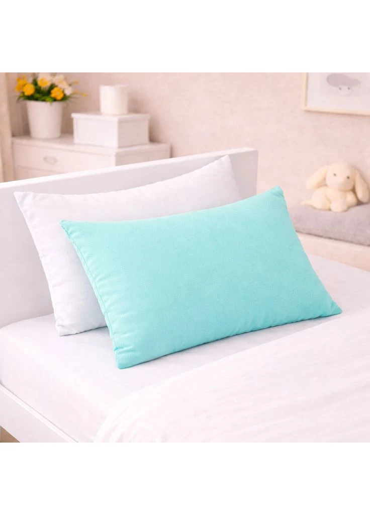 Комплект постільної білизни Бязь JUNIOR White-mint (11-2107+11-2208) Полуторний Євро Mirson (399966850)