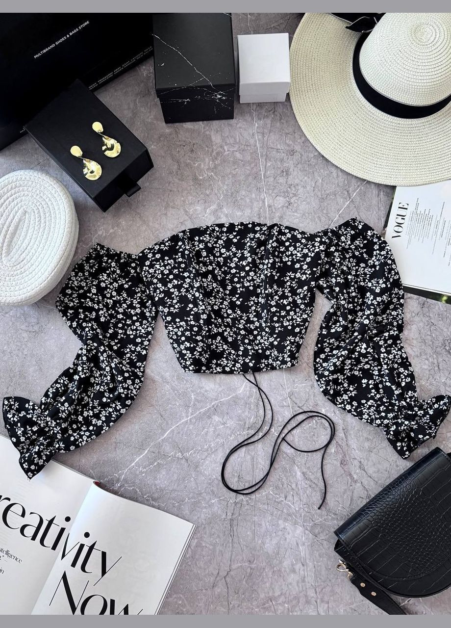 Корсетный женский топ с цветочным принтом. MonCher (331605797)