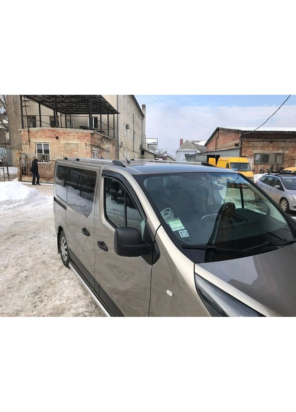Хромированные Рейлинги Длинные, пластиковые ножки для Renault Trafic 2015- гг Digital Designs (391758335)