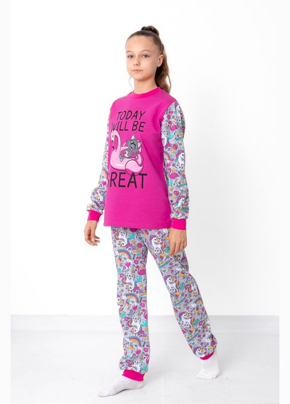 Светло-серая демисезонная пижама для девочки (подростковая) Носи своє 6076-024-33-2-1