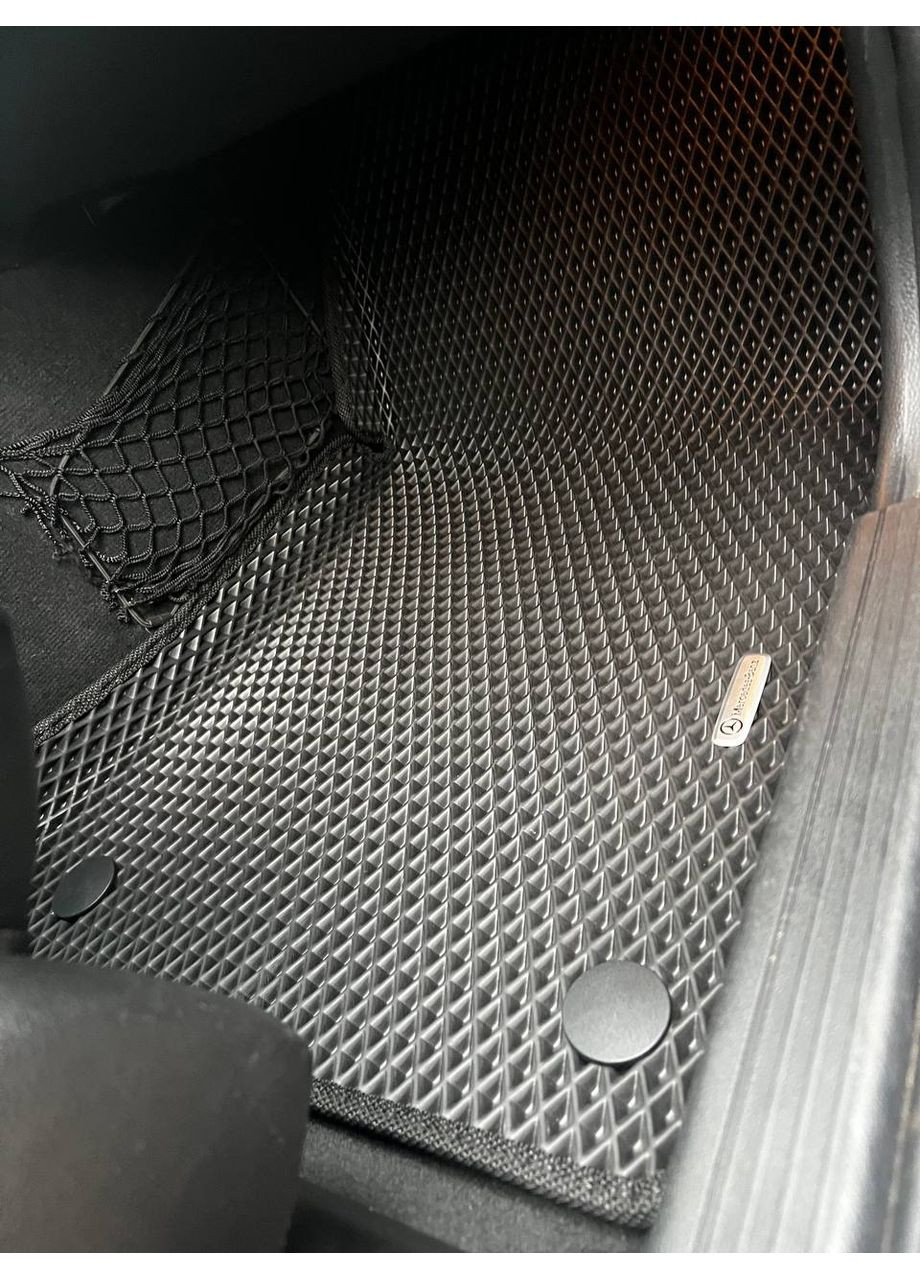 Килимки з бортиками 3Д лапою в салон для Mercedes GLK X204 2007-2014/ Мерседес В204, Чорні Eva (373062633)