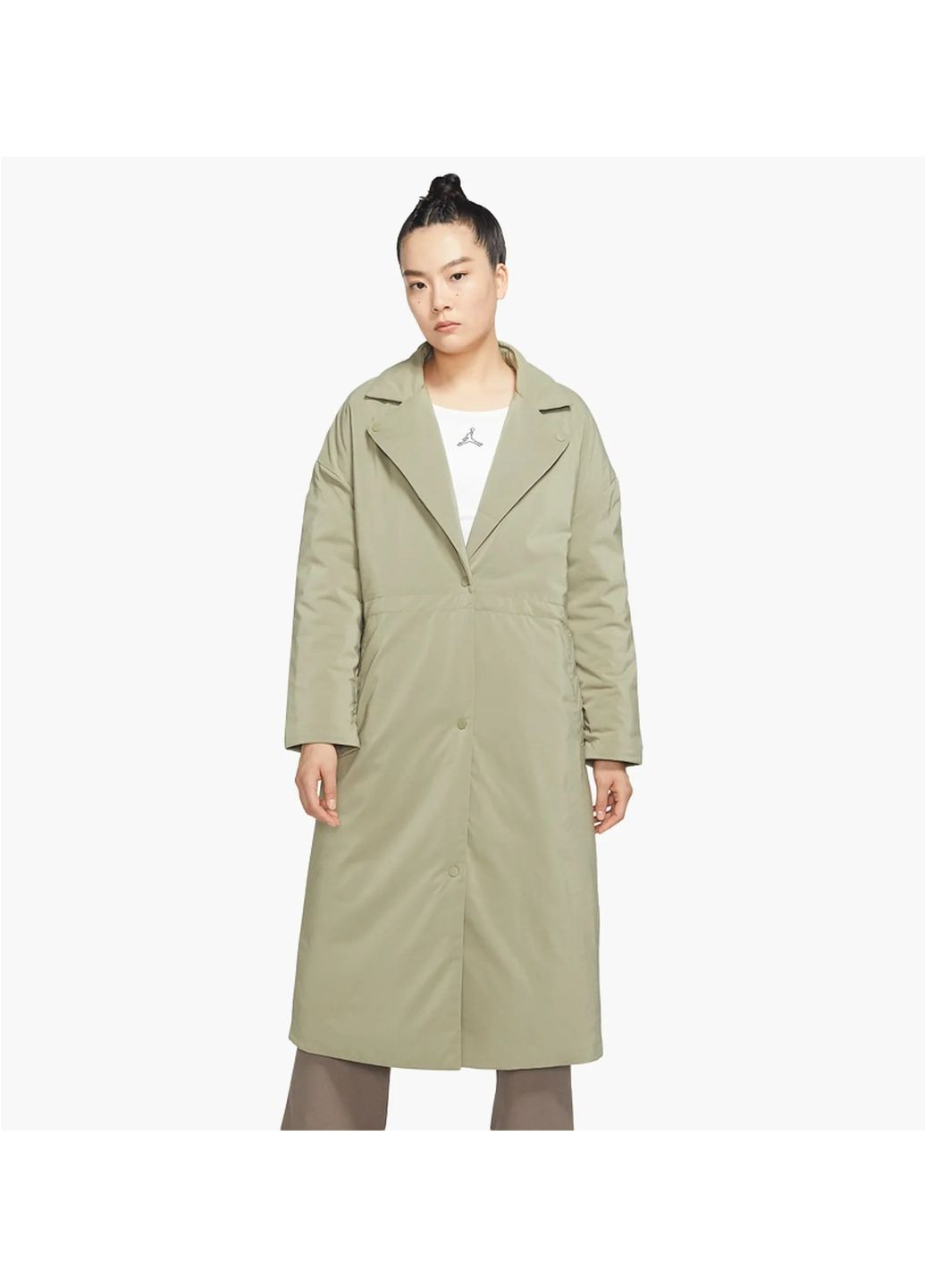 Оливкова куртка жіноча trencz flight olive Air Jordan