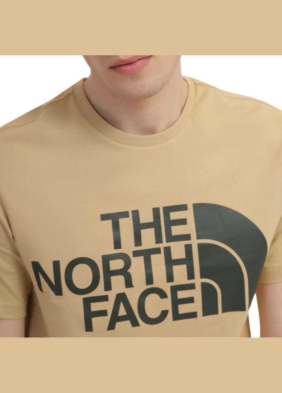 Бежевая футболка north face m standard ss tee nf0a4m7xk51 The North Face