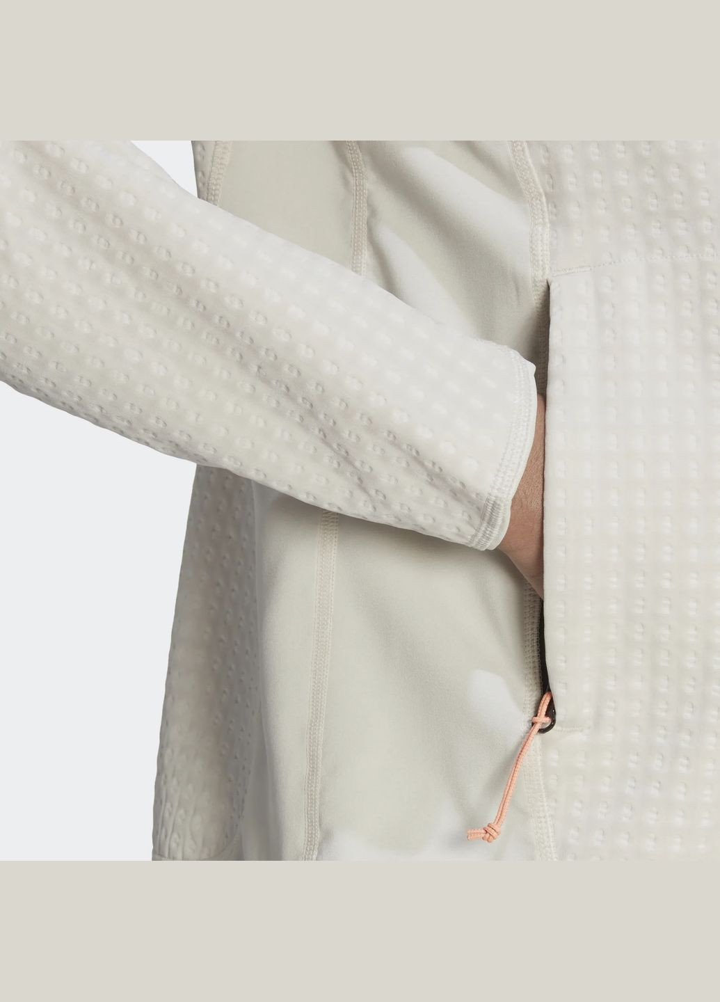 Біла демісезонна куртка для бігу adidas X-City Running Soft Shell