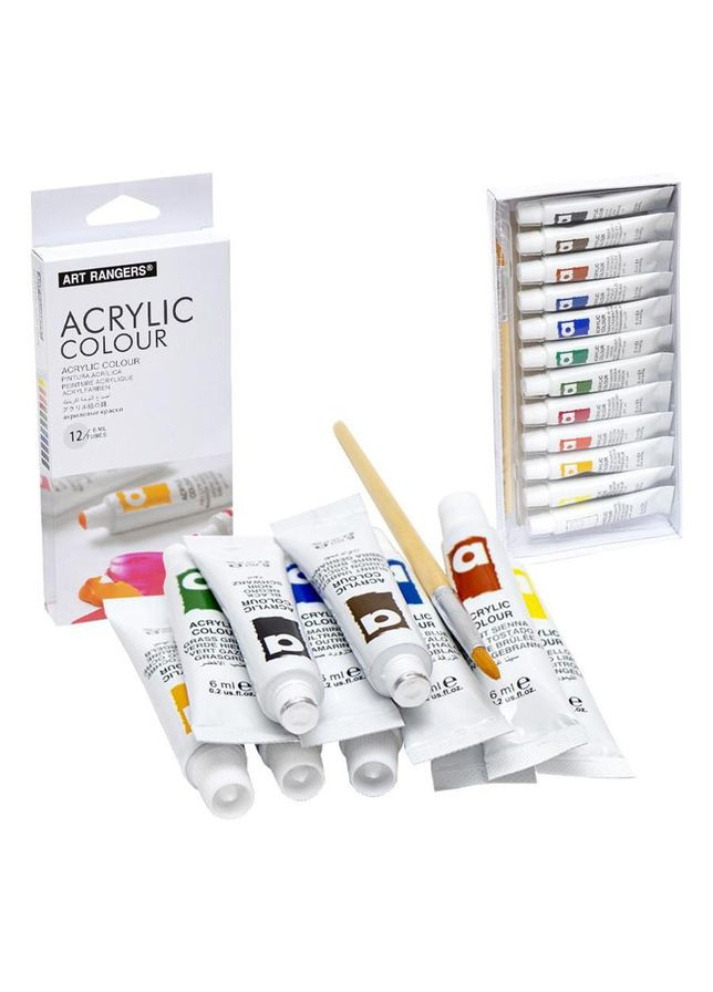 Набор акриловых красок "Art Rangers" A12006, 12 цветов 6 мл No Brand (362568999)