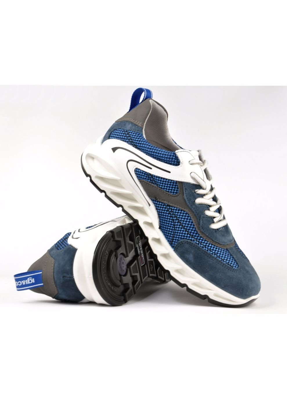 Синие всесезонные кроссовки 7126600 Igi&Co