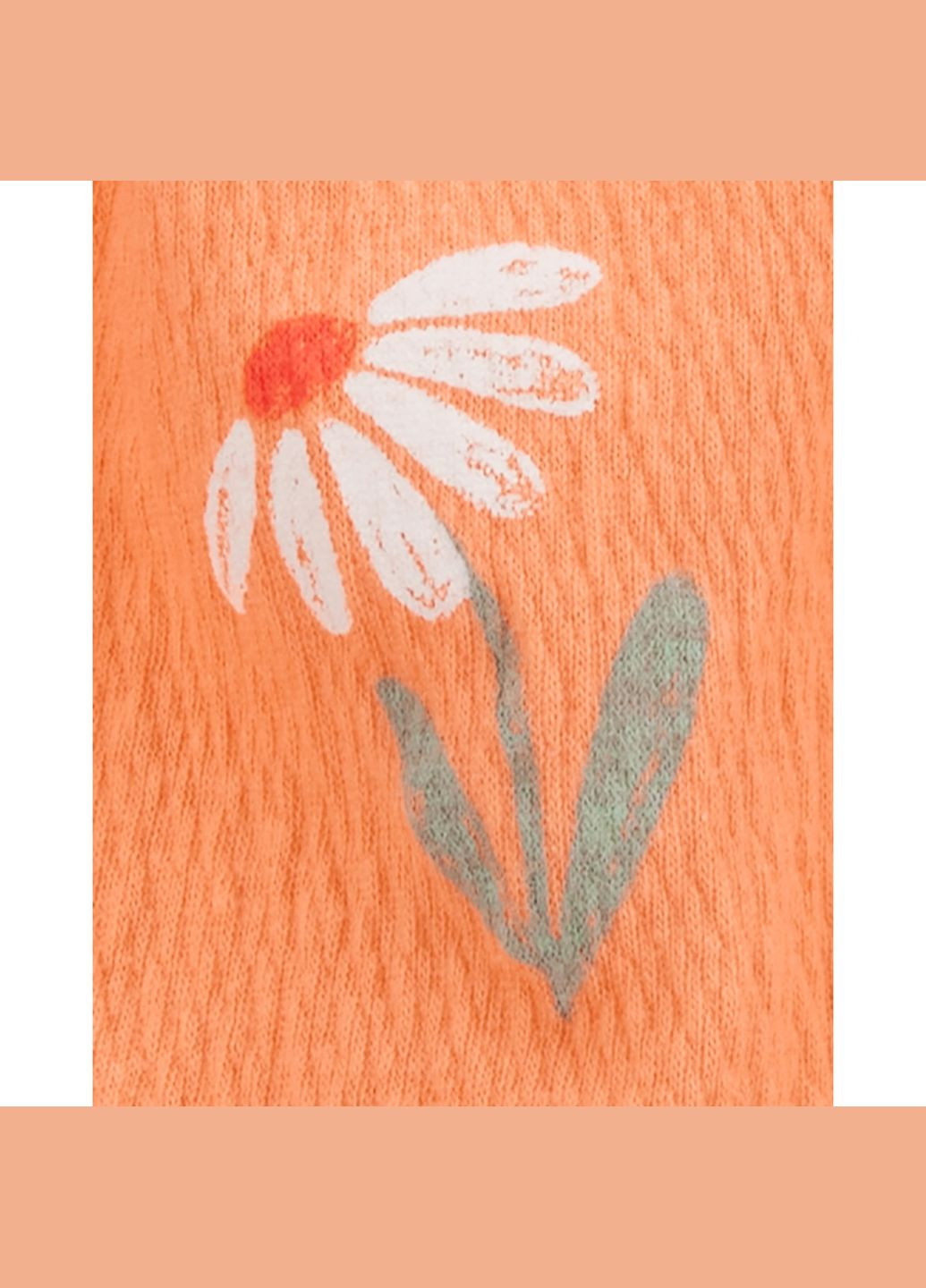 Помаранчевий літній комплект 3в1 боді, майка, шорти для дівчинки 72-76 см (1s528210_12m) Carter's