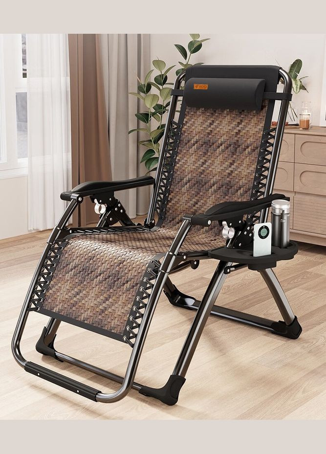 Раскладное кресло из ротанга шезлонг садовый Zero Gravity S-9 WCG (342121130)