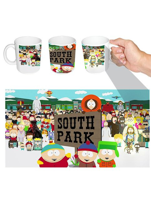 Чашка біла Південний парк (z0008) No Brand (327002905)