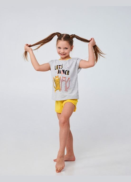 Серая пижама серый меланж Smil