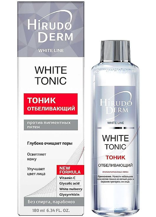 Отбеливающий тоник White Tonic 180ml (64123-58963) Hirudo Derm (368655194)