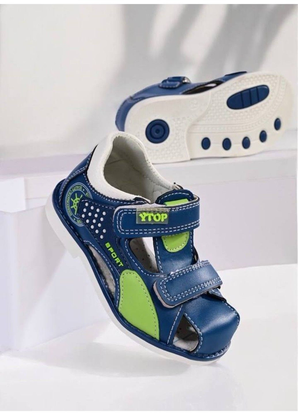 Синие босоножки детские ytop синие (1966-29) Y Top