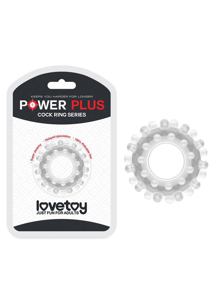 Эрекционное кольцо Power Plus Cockring 2 Прозрачное CherryLove Lovetoy (282960614)