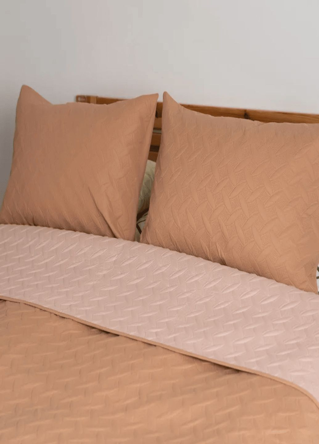 Покрывало двустороннее . Покрывало 220х240 см. Покрывало Винтаж цвет кофейный. ТЕП Покривало (322640569)