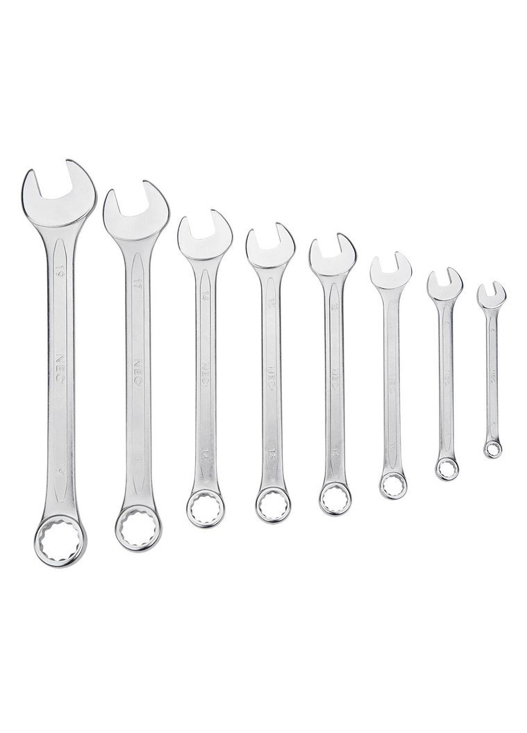 Ключі комбіновані, 6-19 мм, набір 8 шт.*1 уп. Neo Tools (354198843)