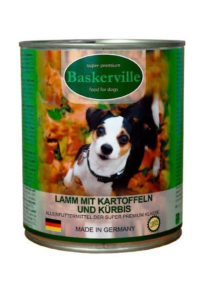 Баранина з картоплею та гарбузом для собак Baskerville (372158977)