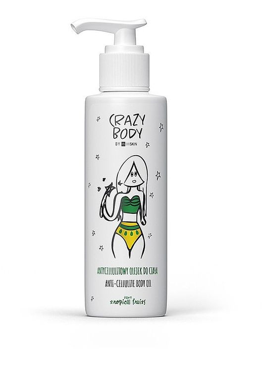 Антицеллюлитное масло для тела "Тропические фрукты" Crazy Anti-Cellulite Body Oil Tropical Fruits 150ml (1156508-123129) HiSkin (368663202)
