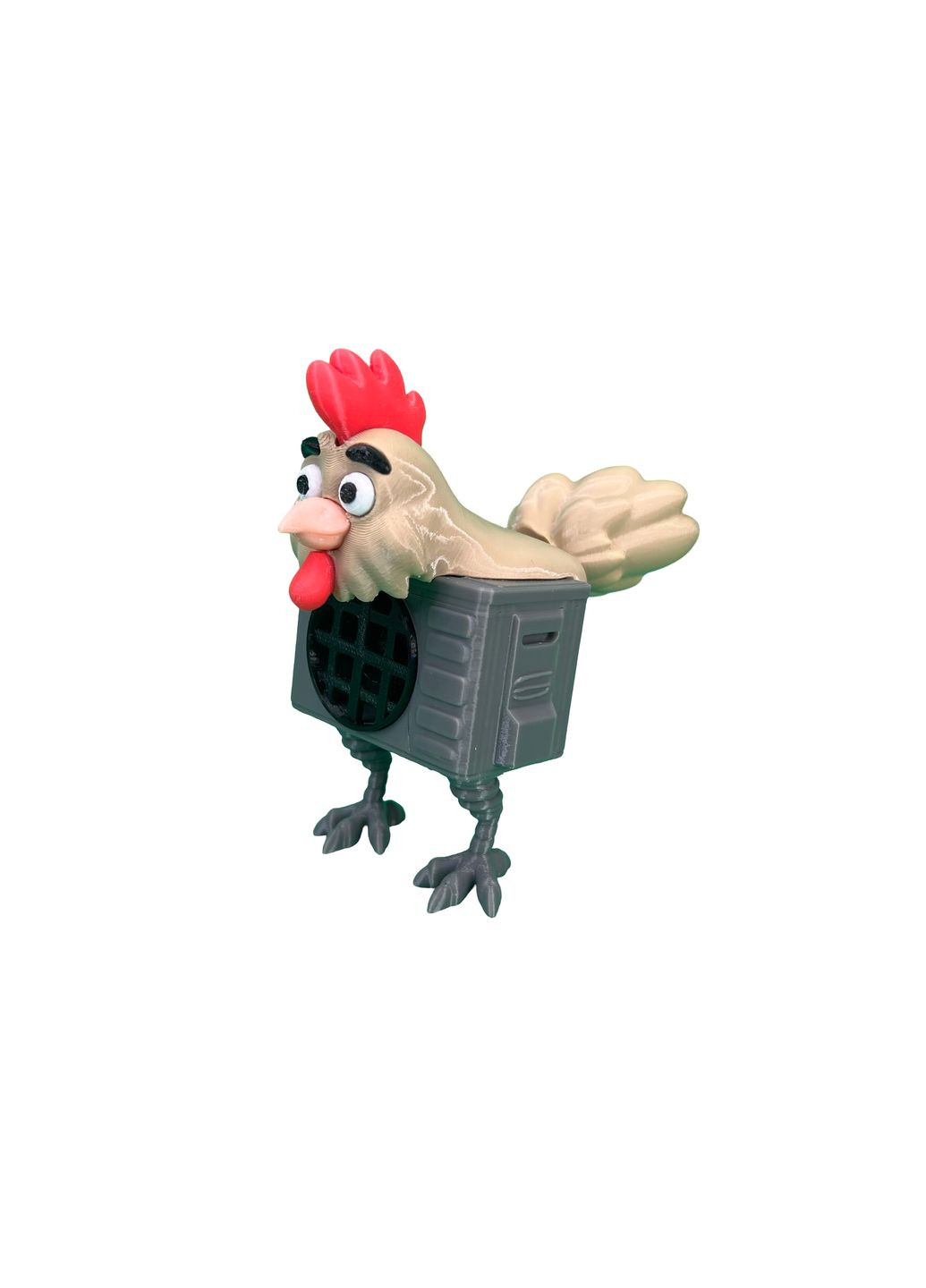 Игрушка Tirilikalika tirilikaliko – курица – кондиционер из серии Italian Brainrot, серый 12 см (IBR10003) DrukHouse3D (352166160)