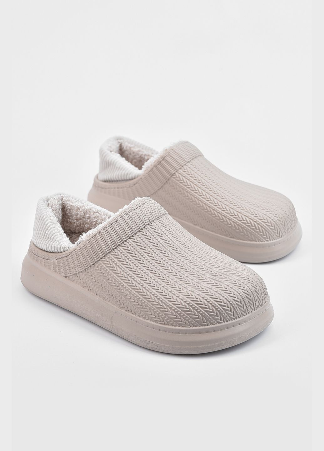 Калоші дитячі без задника бежевого кольору Let's Shop (313032403)