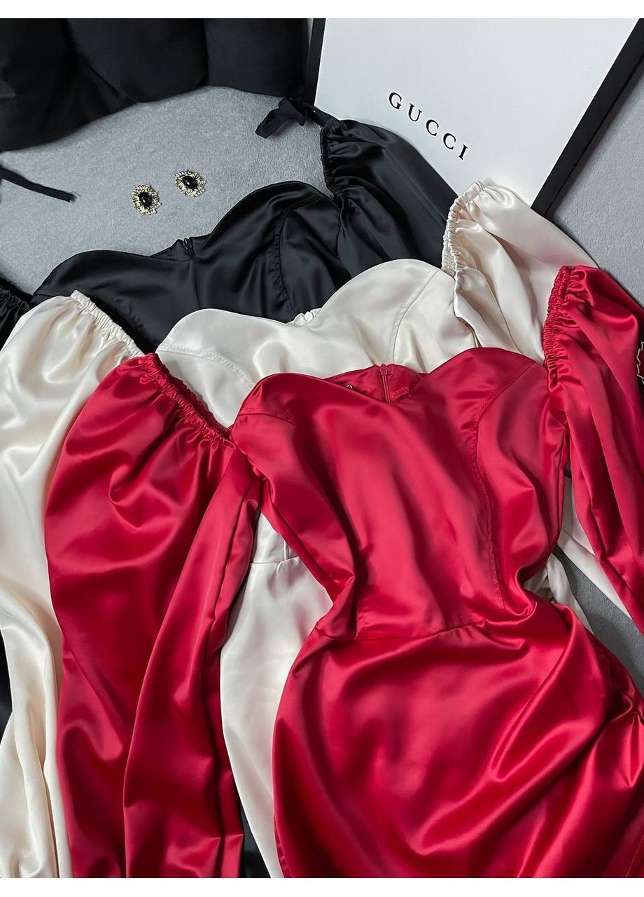 Червона коктейльна, вечірня, кежуал сукня No Brand однотонна