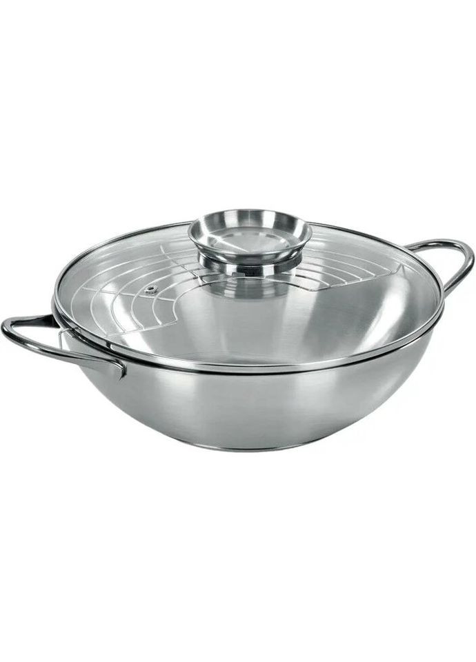 Сотейник із кришкою 42500972800 28 см 3.7 л сріблястий Barazzoni (327609058)