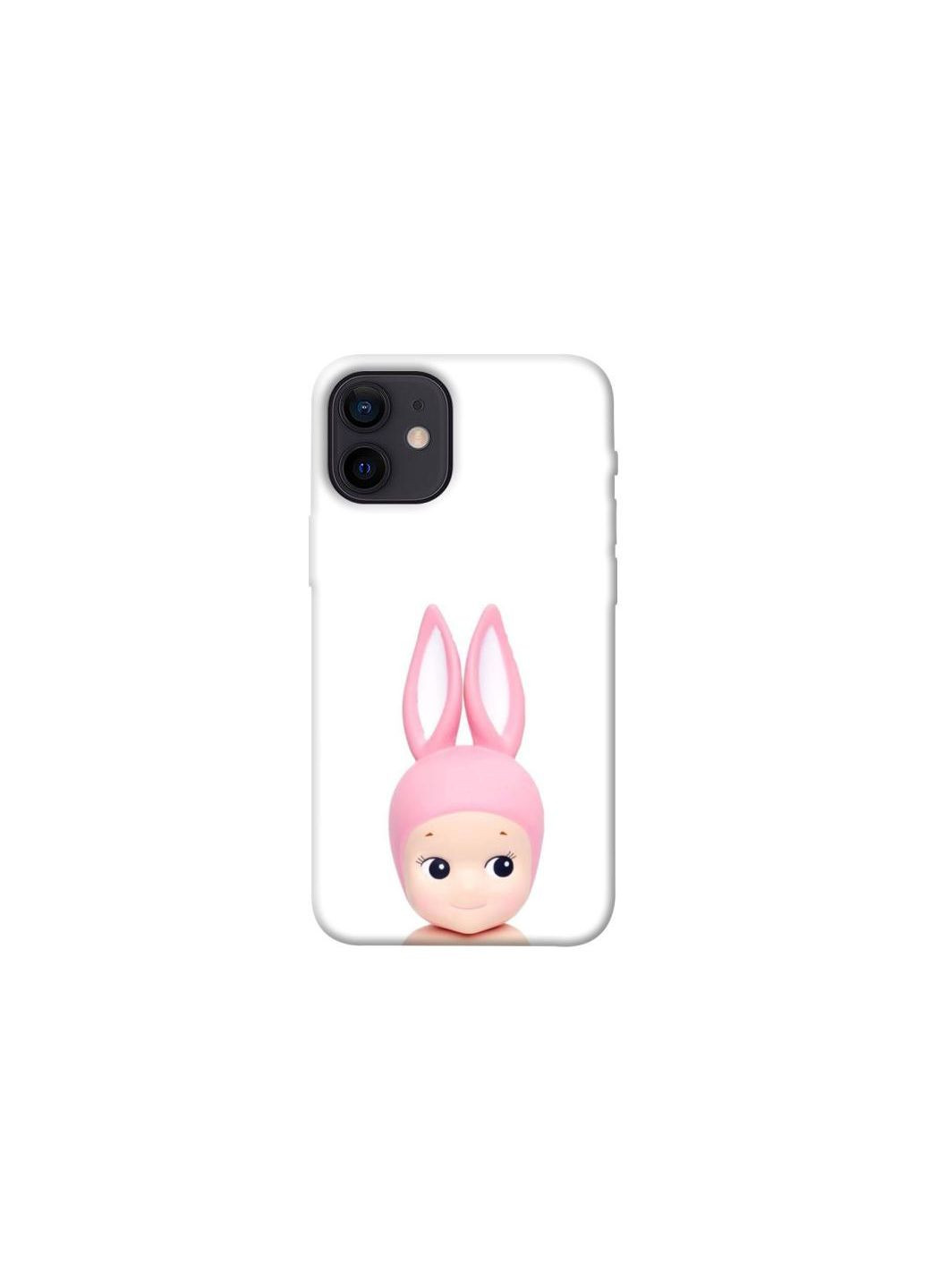 Чохол на Apple iPhone 12 mini (5.4") Minimal Bunny Peek Frontalka (352225088)