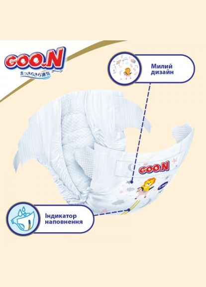 Підгузки Goo.N premium soft newborn до 5 кг розмір ss на липучках (268147418)