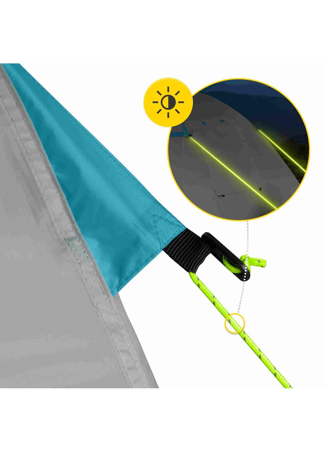 Намет тримісний туристичний для трьох P-5905973406581 Сірий Mountain (352475246)