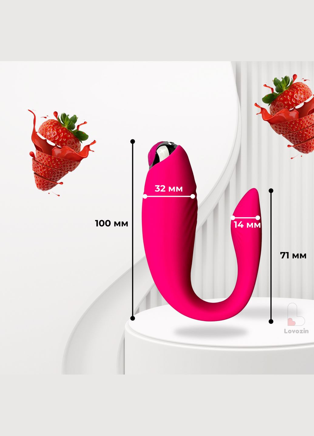 Вибратор вагинальный анальный клиторальный, стимулятор точки G, 10028 No Brand (316262378)