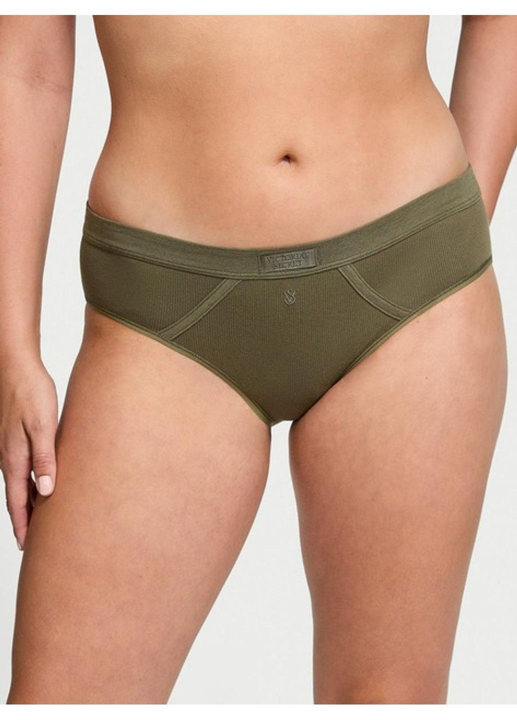 Трусики стринги Cotton Shine Patch Hiphugger Panty Victoria's Secret (317788536)