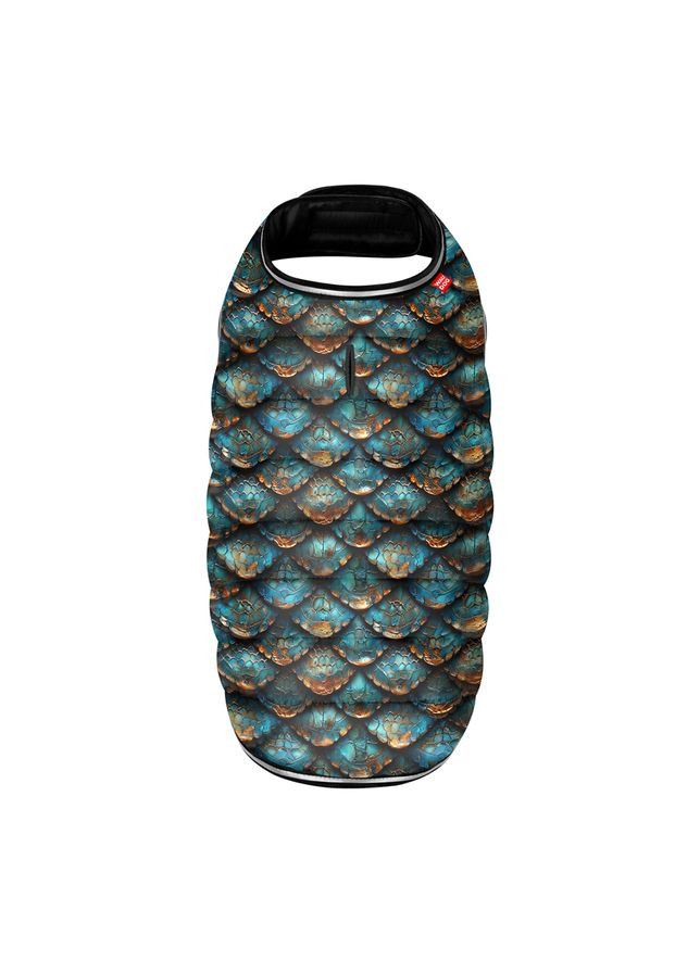 Курточка-накидка для собак Clothes, рисунок "Луска",, А 47 см, B 68-80 см, С 42-52 см WAUDOG (365874257)