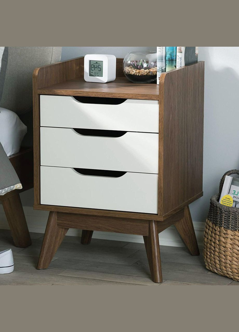 Приліжкова тумба з дерева Буманго капучино-зефір (ПТМ-00180920) No Brand (328072701)