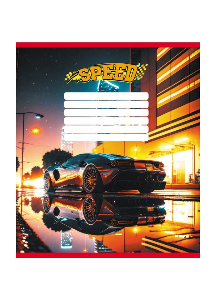 Зошит учнівський "Нічні вогні" 012-520156L-4 в лінію, 12 аркушів Leader (361969418)