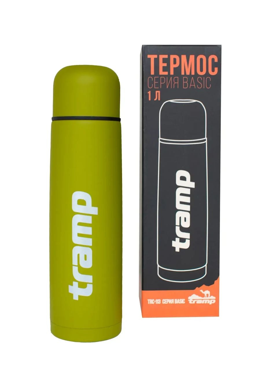 Термос Basic 1 л, для чая и кофе (UTRC-113-olive) Tramp (363132497)